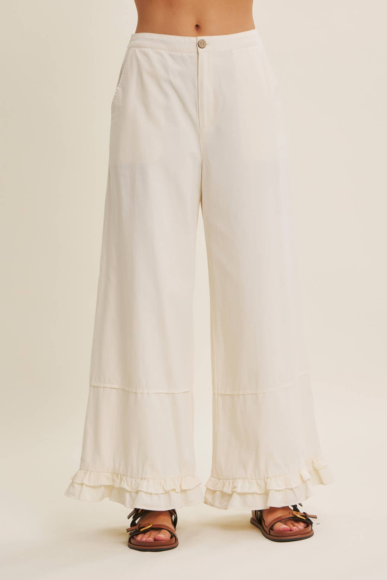 Dreamy Statement Wide-Leg with Ruffles