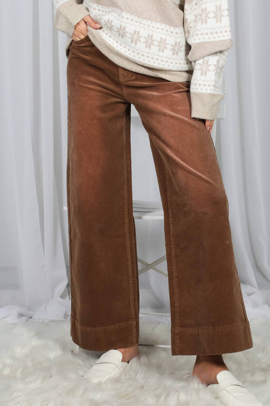 The Sweetwater Stroll Corduroy Cropped Pant