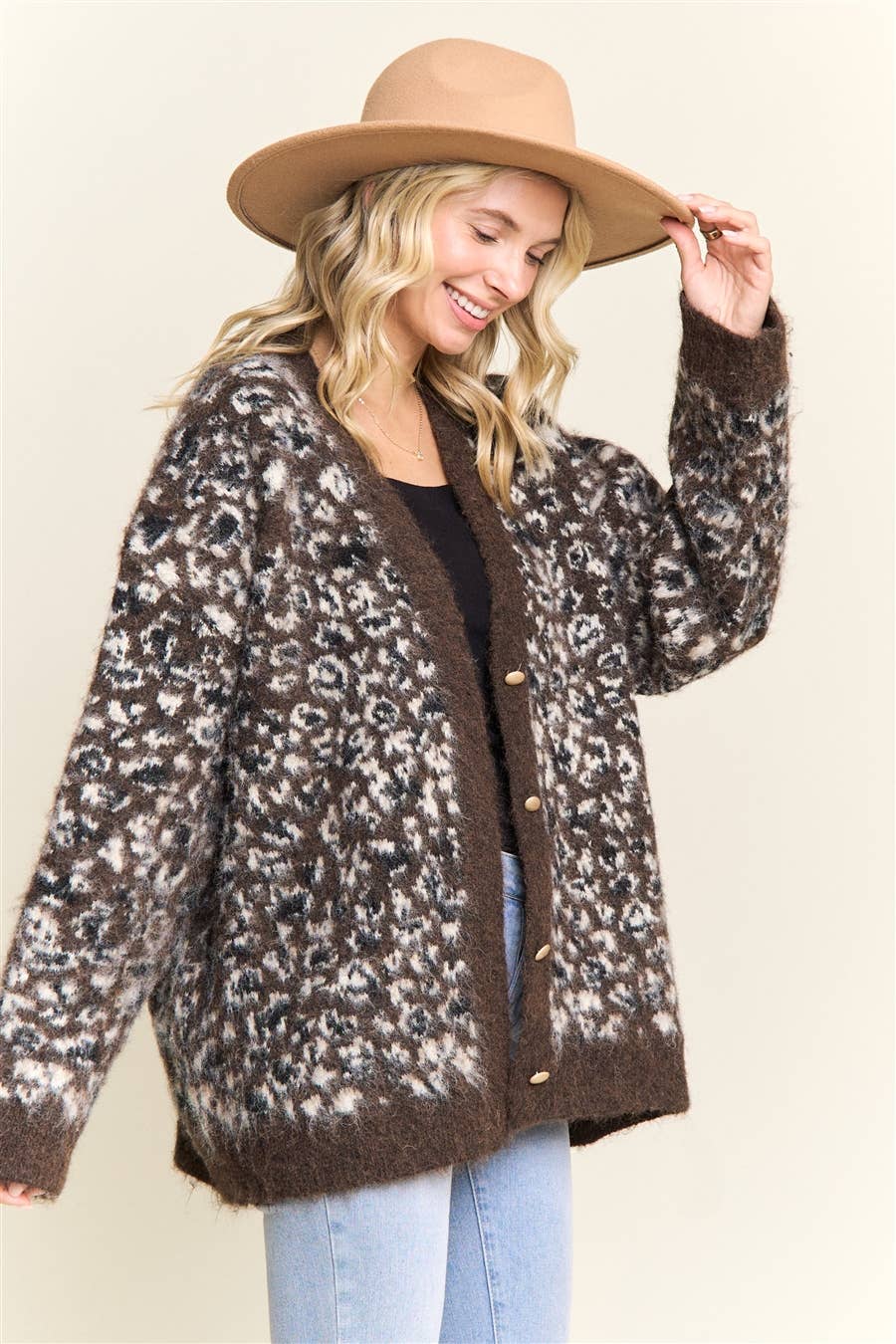 Monika Leopard Print Cardigan