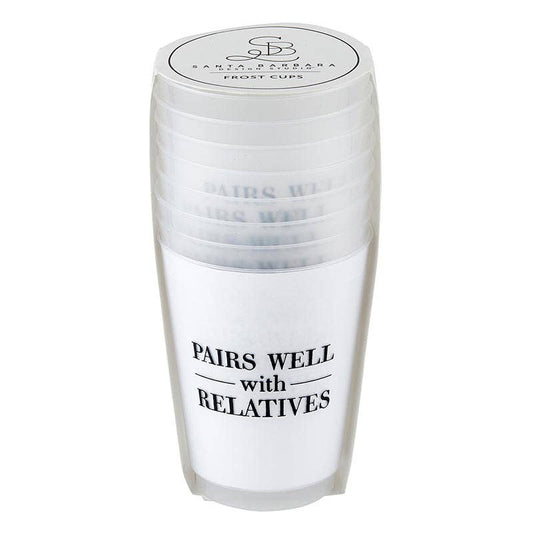 Pairs Well With Relatives Frost Cups