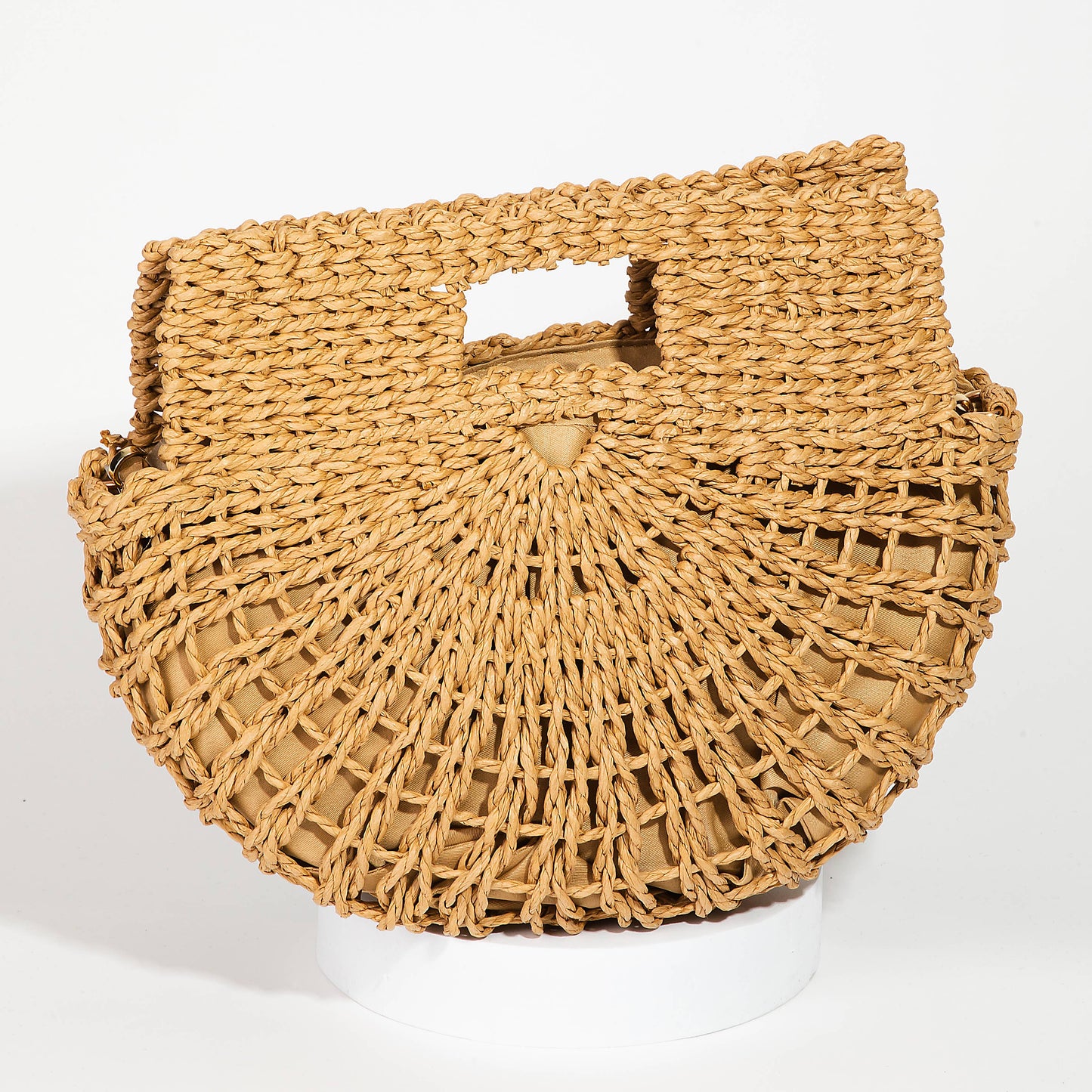 Solea Braided Semi Circle Tote Bag- Medium
