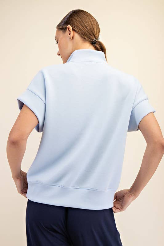 Quarter Zip Scuba Top - Travel Collection