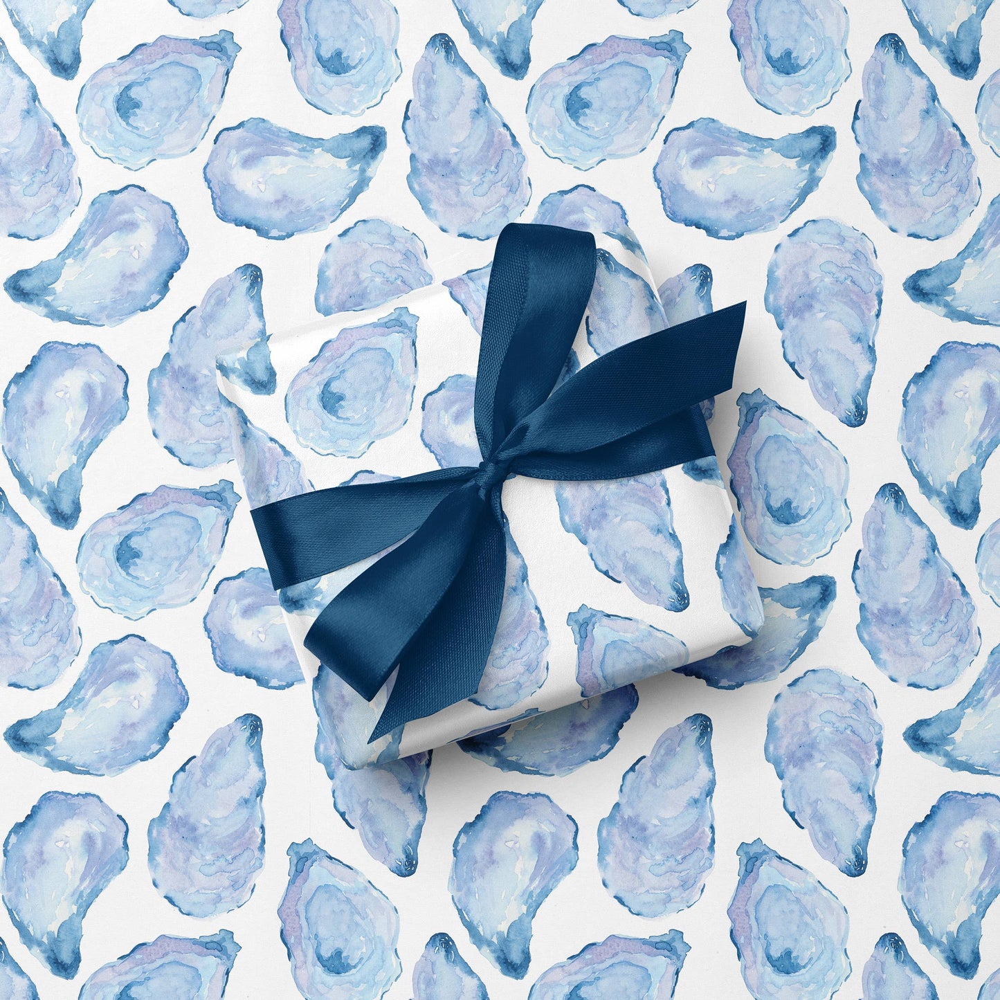 Gert & Co - Watercolor Mussel Shell Gift Wrap | Oyster Shell Gift Wrap