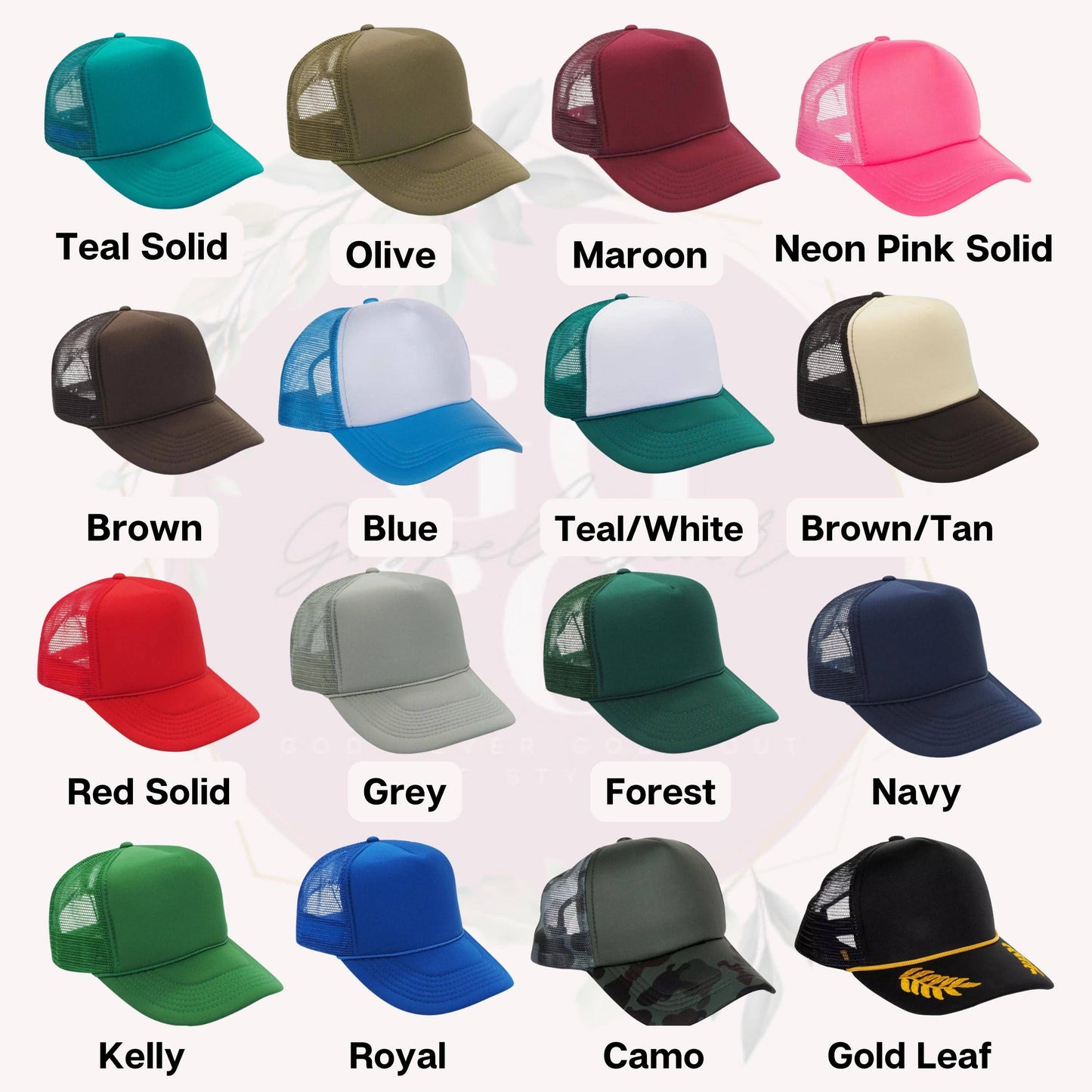 I Will Be With You Embroidered Patch Trucker Hat