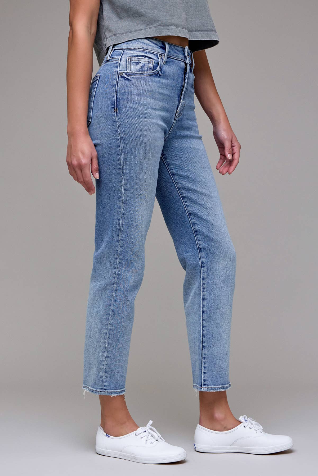 Tracey Jeans -Medium Dark Clean Stretch Denim