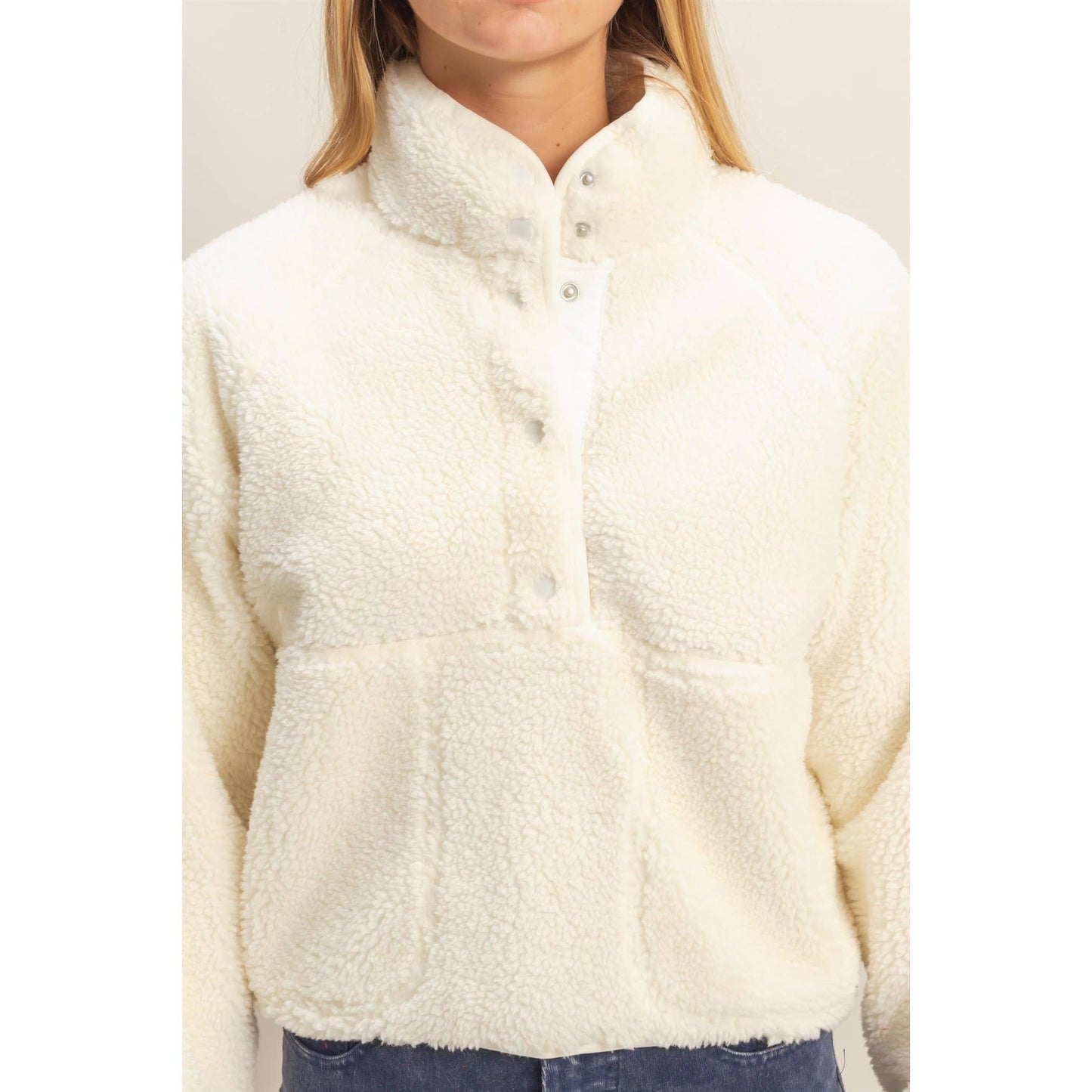 Sherpa Half Snap Jacket