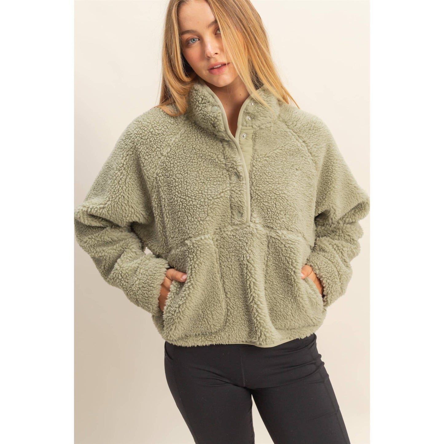 Sherpa Half Snap Jacket