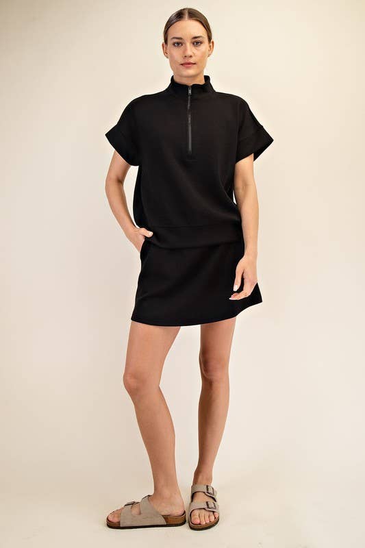 Quarter Zip Scuba Top - Travel Collection
