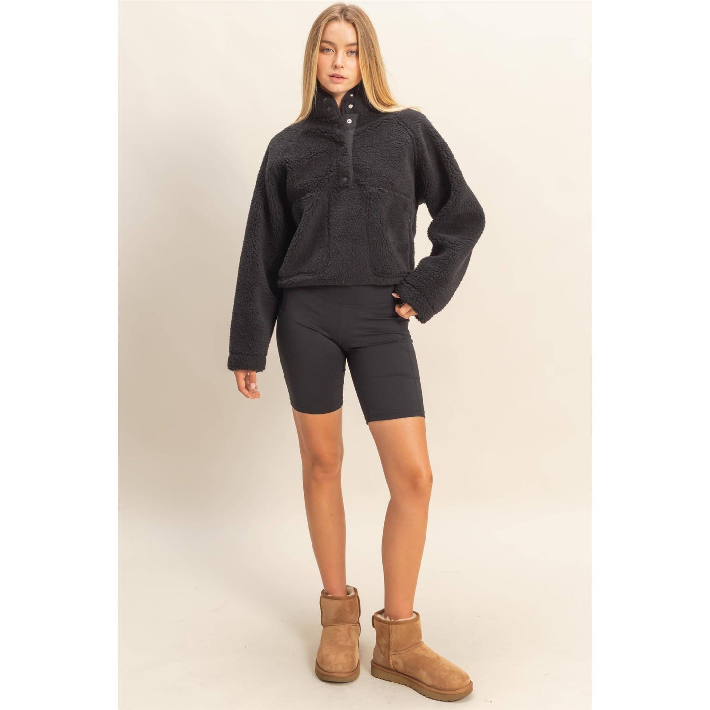 Sherpa Half Snap Jacket