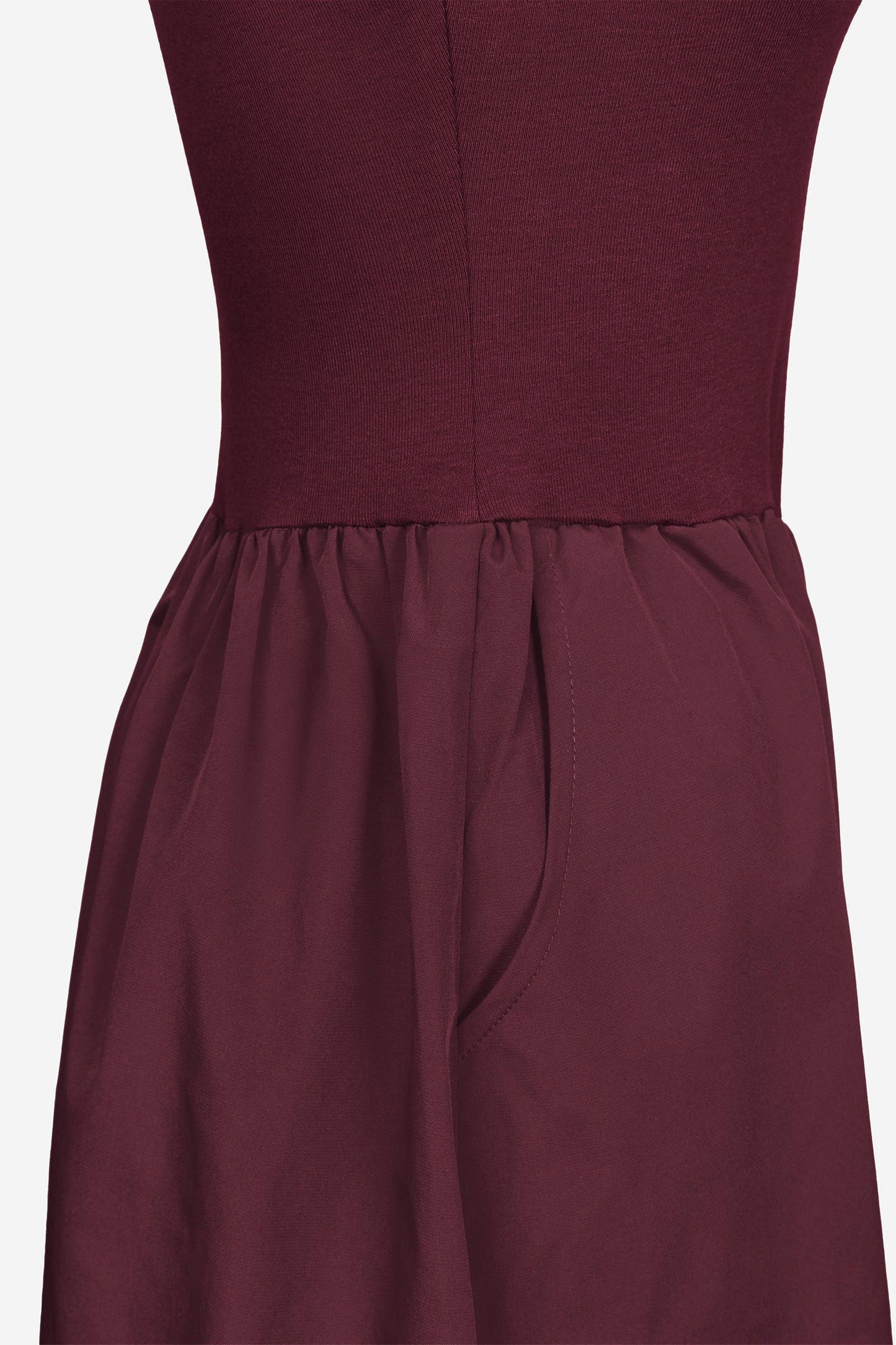 Sleeveless Mock Neck Midi Dress - ZEBRA