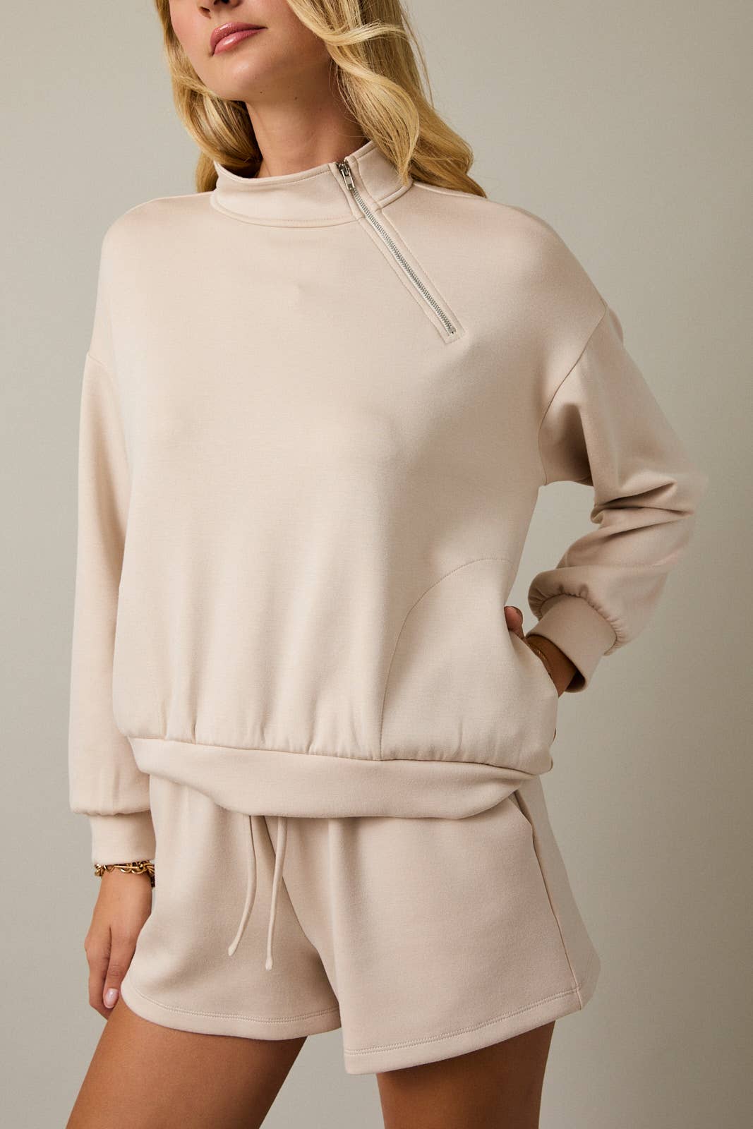 Mock Neck Half Zip - Travel Collection