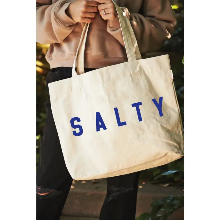 Salty Canvas Tote Bag