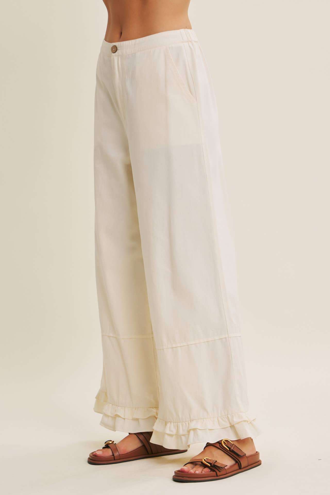Dreamy Statement Wide-Leg with Ruffles