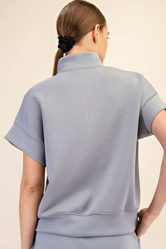 Quarter Zip Scuba Top - Travel Collection