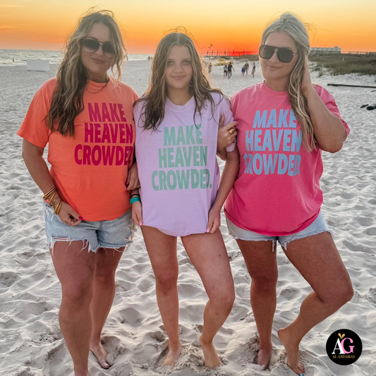 Al + Gray Graphic Tees - Make Heaven Crowded
