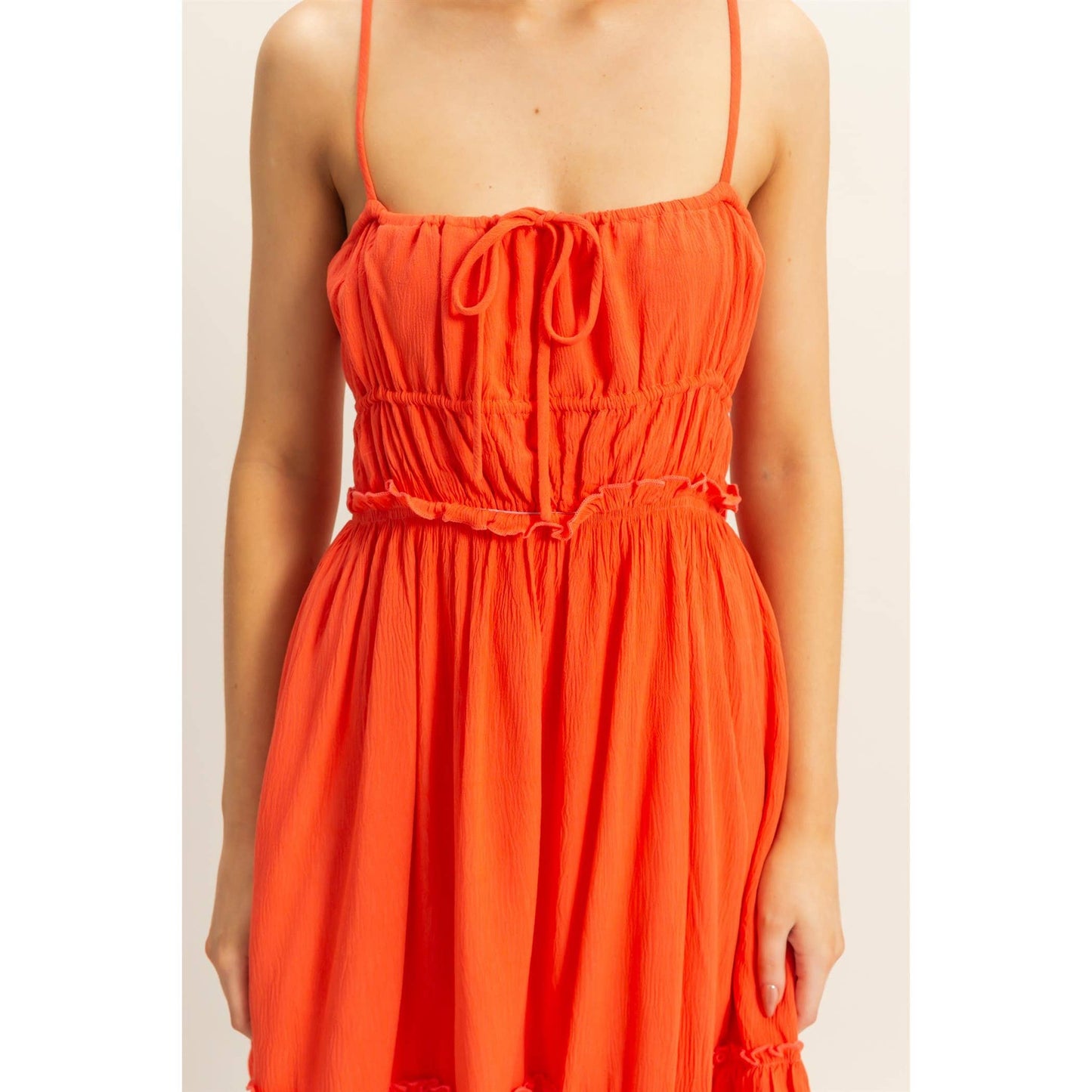 The Alli Dress -Spaghetti Strap Swing Mini Dress